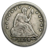 1854 Seated Liberty Quarter W/ Arrows - Fine Details