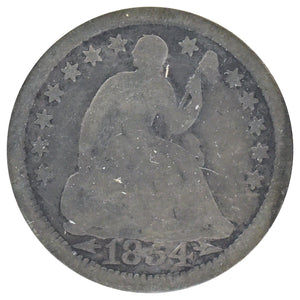 1854 "With Arrows" Liberty Seated Half Dime (G)