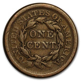 1856 Braided Hair Large Cent - F w/ Rim Dings