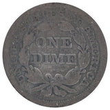 1856 "Small Date" Liberty Seated Dime (VG)