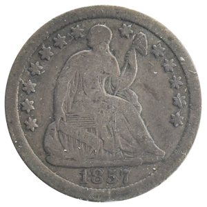 1857 Liberty Seated half Dime (VG)