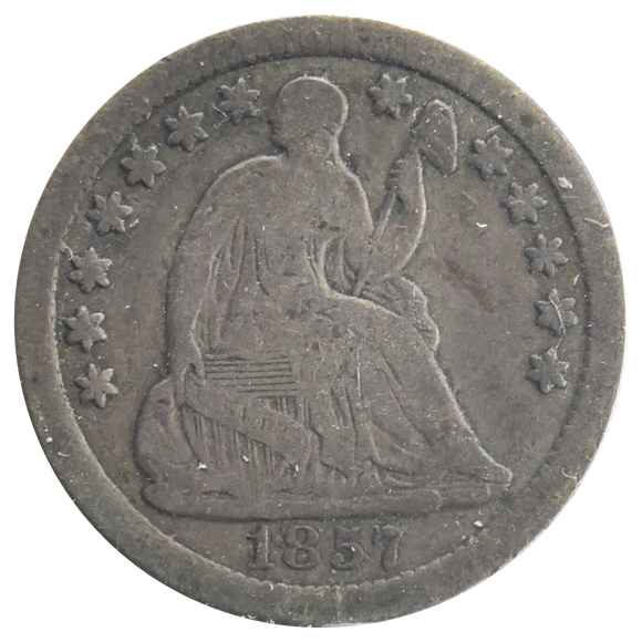 1857 Liberty Seated half Dime (VG)