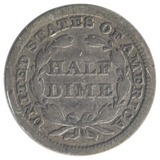 1857 Liberty Seated half Dime (VG)