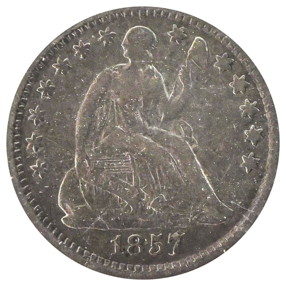 1857 Seated Half Dime VF/XF