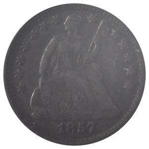 1857 Seated Half Dime VF/XF