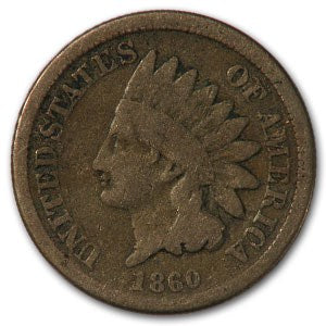 1860 Indian Head Cent- Good Condition