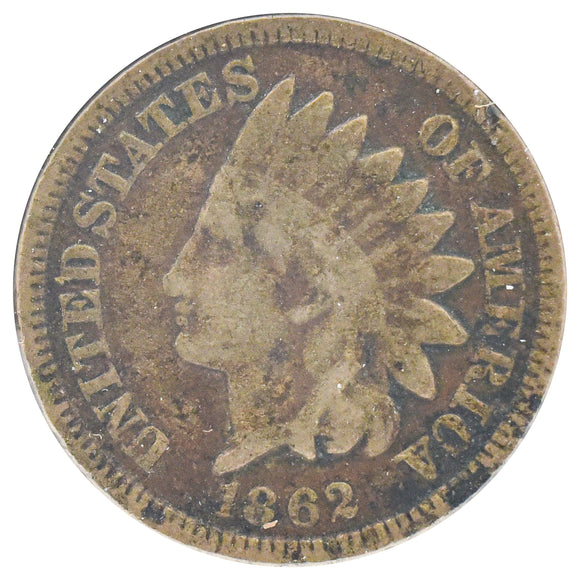 1862 Indian Head Cent (VG)