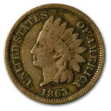 1863 Indian Head Cent - VG