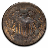 1864 Two Cent Large Motto - Cull