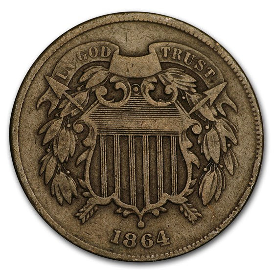 1864 2 Cent Piece 