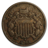 1864 Two Cent 2c Piece - VG
