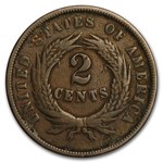 1864 Two Cent 2c Piece - VG