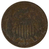 1864 2-Cent Large Motto BN (VG)