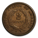 1865 Two Cent Piece - XF