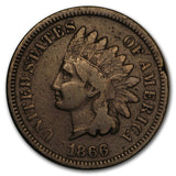1866 Indian Head Cent - VG/F