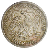 1867-S Seated Liberty Half Dollar VF