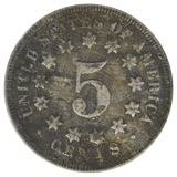 1867 Shield Nickel No Rays (Fine)