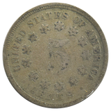 1867 Shield Nickel (No Rays) Cull