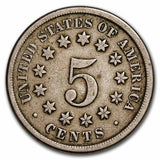 1868 Shield Nickel - F