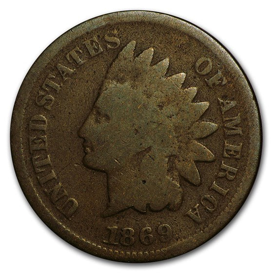 1869 Indian Head Cent- Good Condition