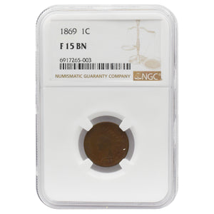 1869 Indian Head NGC F15 BN