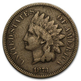 1873 Open 3 Indian Head Cent - VG