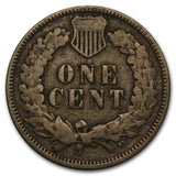 1873 Open 3 Indian Head Cent - VG