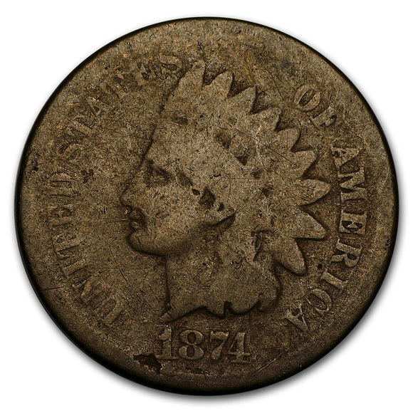 1874 Indian Head Cent- Good Condition