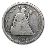 1875-S Twenty Cent Piece - VG