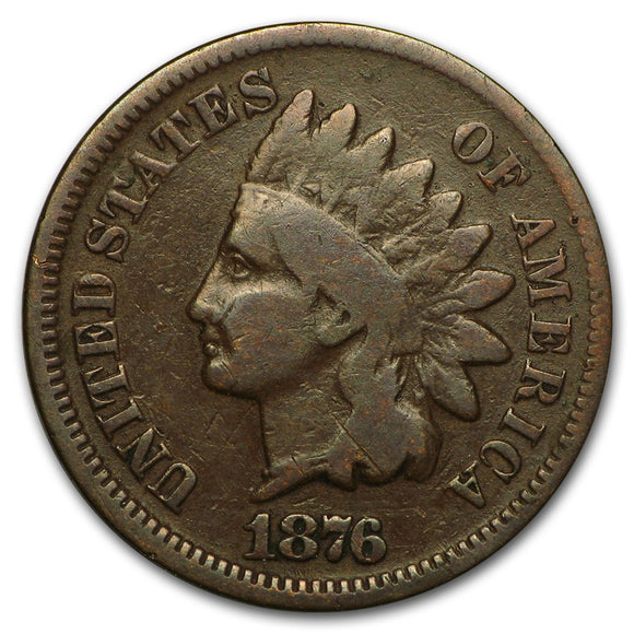 1876 Indian Head Cent- Good Condition