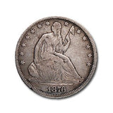 1876 Liberty Seated Half Dollar (VG)
