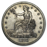 1876-S Trade Dollar - XF Details (Rim Bump, Scratches)