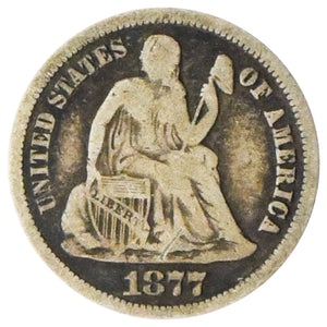 1877-CC Seated Dime (VG)