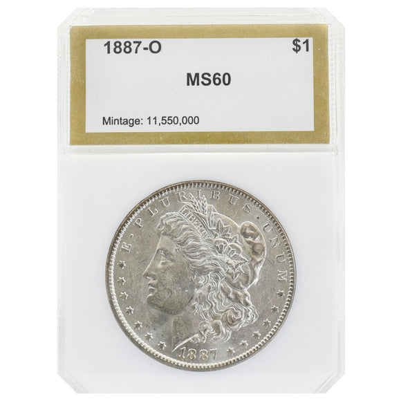 1887-O MS60 Morgan Dollar PCI