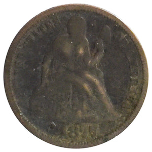 1877 Liberty Seated Dime (F)