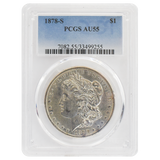 1878-S Morgan Dollar AU55 PCGS