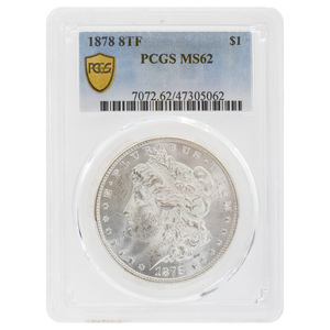 1878 8TF Morgan Dollar MS62 PCGS
