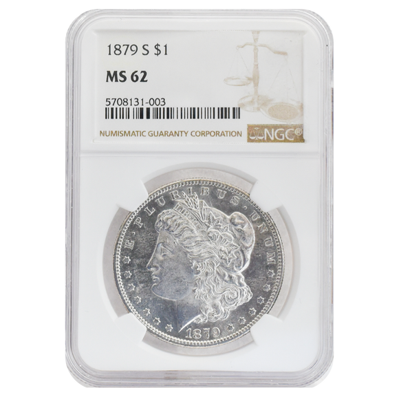 1879-S Morgan Dollar MS62 NGC