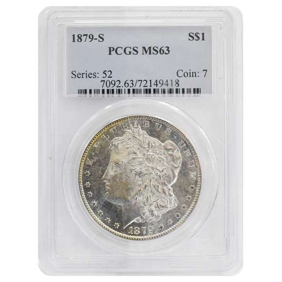 1879-S Morgan Dollar MS63 PCGS