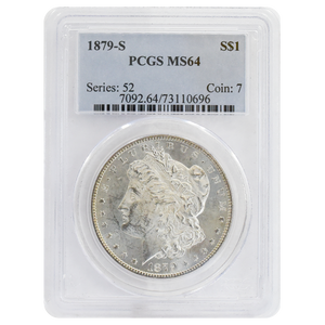 1879-S Morgan Dollar MS64 PCGS