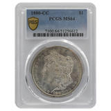 1880-CC Morgan Dollar MS64 PCGS
