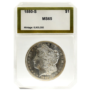 1880-S MS65 Morgan Dollar PCI