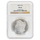 1880-S Morgan Dollar MS64 NGC