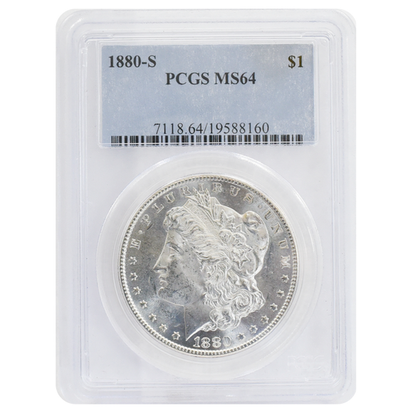 1880-S Morgan Dollar MS64 PCGS