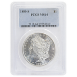 1880-S Morgan Dollar MS64 PCGS