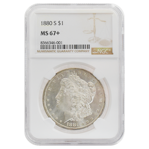 1880-S Morgan Dollar MS67+ NGC