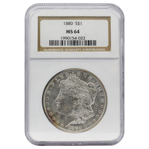 1880 Morgan Dollar MS64 NGC