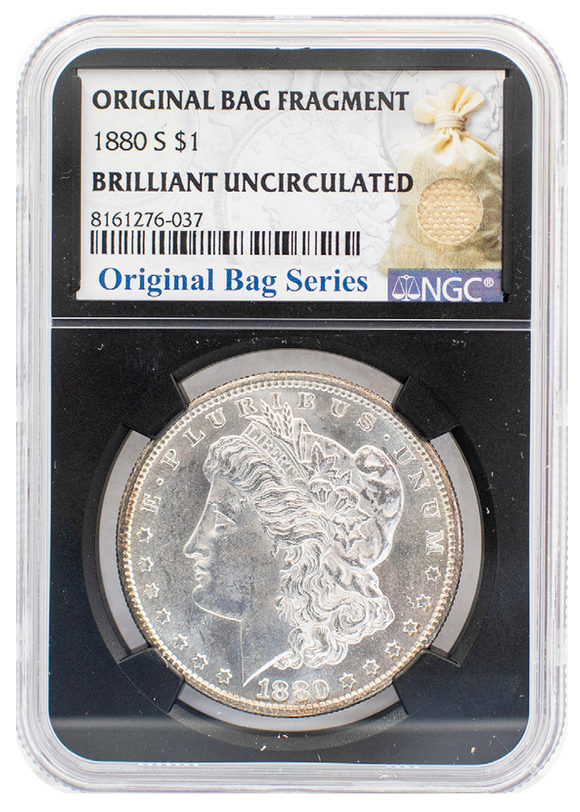 1880 S Morgan Dollar BU | Original Bag Fragment NGC