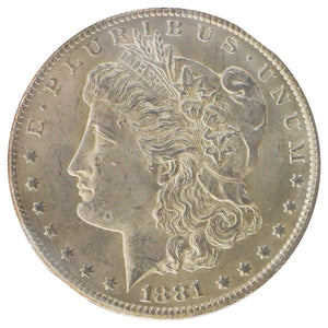 1881-CC Morgan Dollar AU