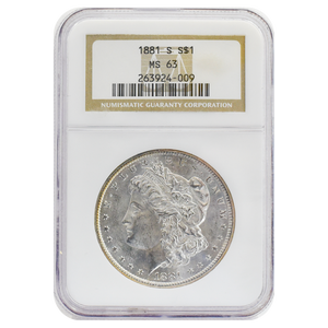 1881-S Morgan Dollar MS63 NGC